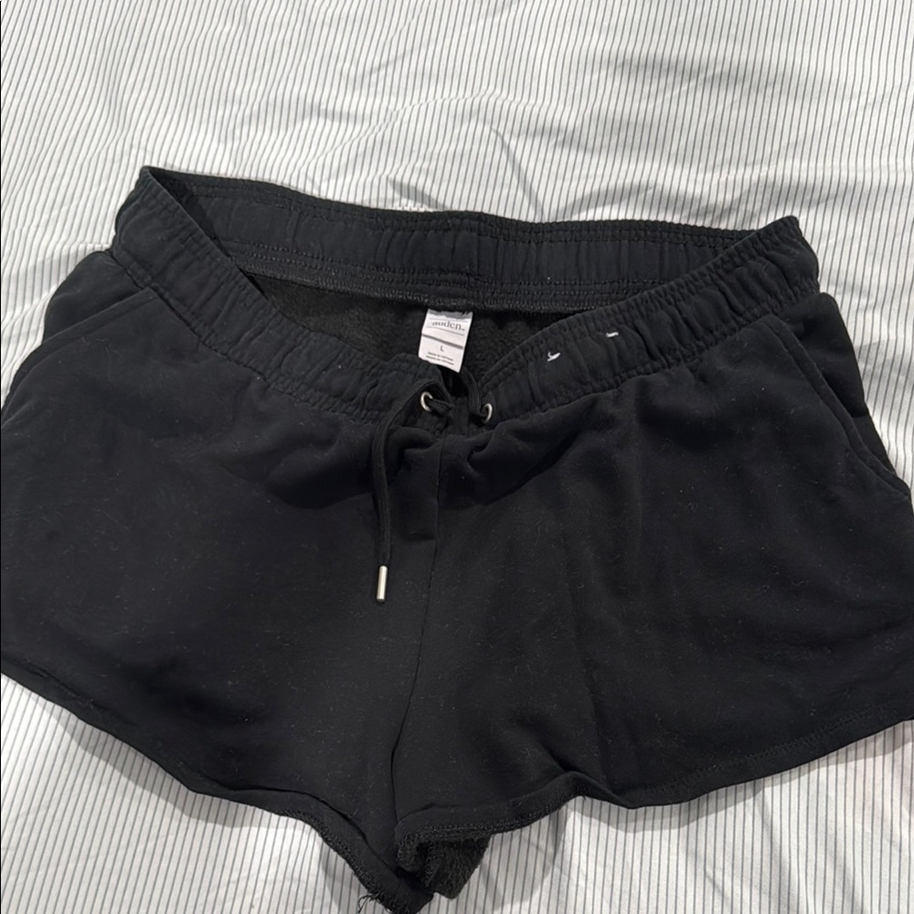 Auden Black Athletic Shorts with Elastic Waistband